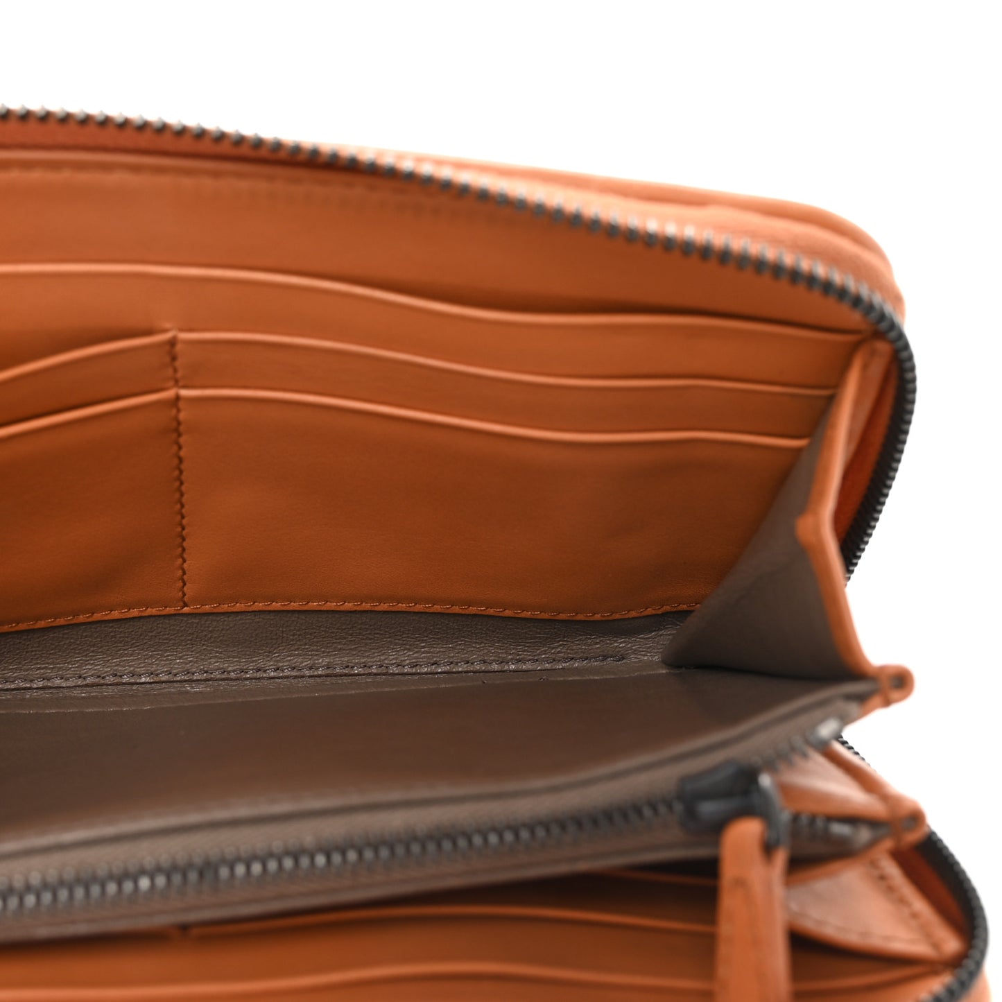 Nappa Intrecciato Zip Around Wallet Toscana