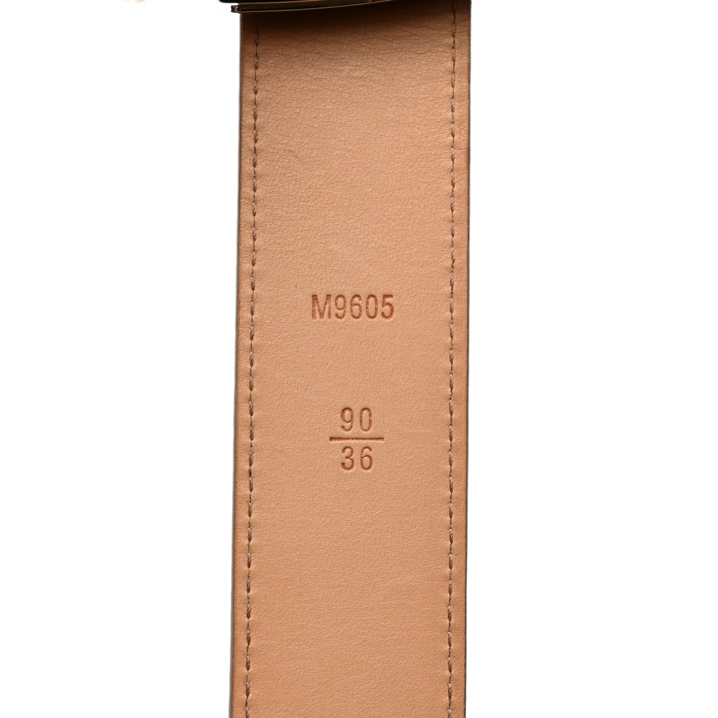 Epi 30mm LV Initiales Belt 90 36 Ivory