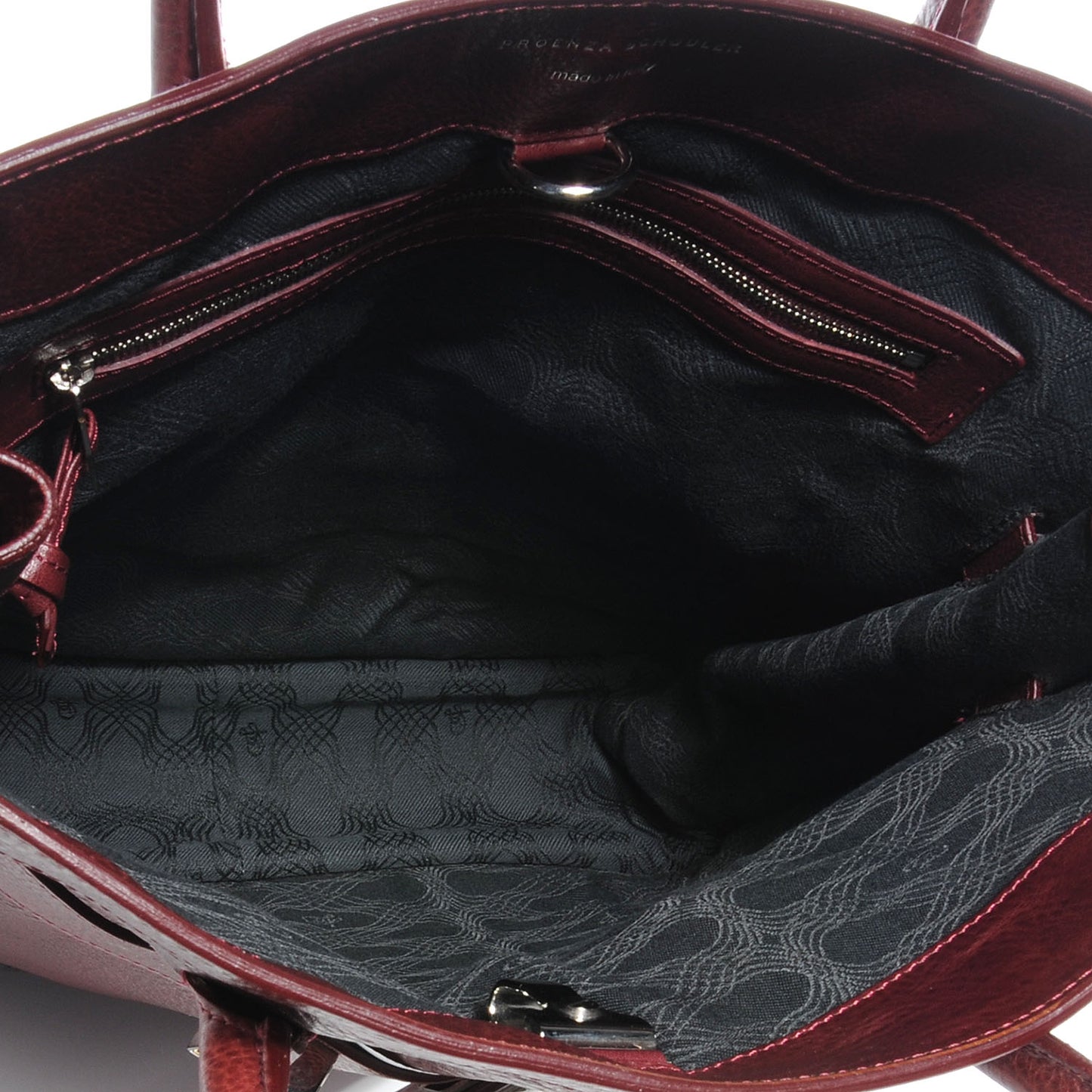 Leather PS11 Tote Burgundy