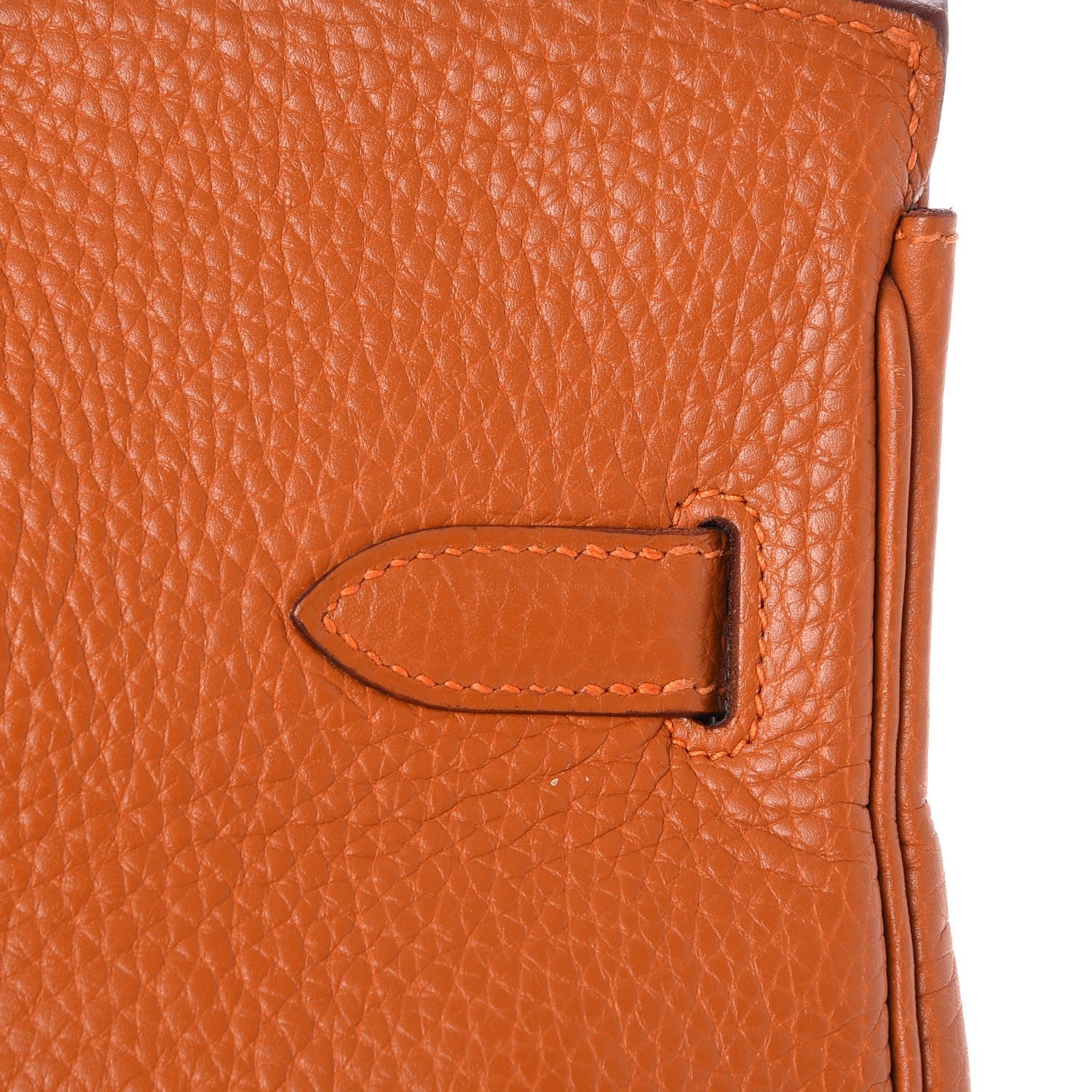 Hermes Taurillon Clemence HAC Birkin 32 Potiron 32 of 33