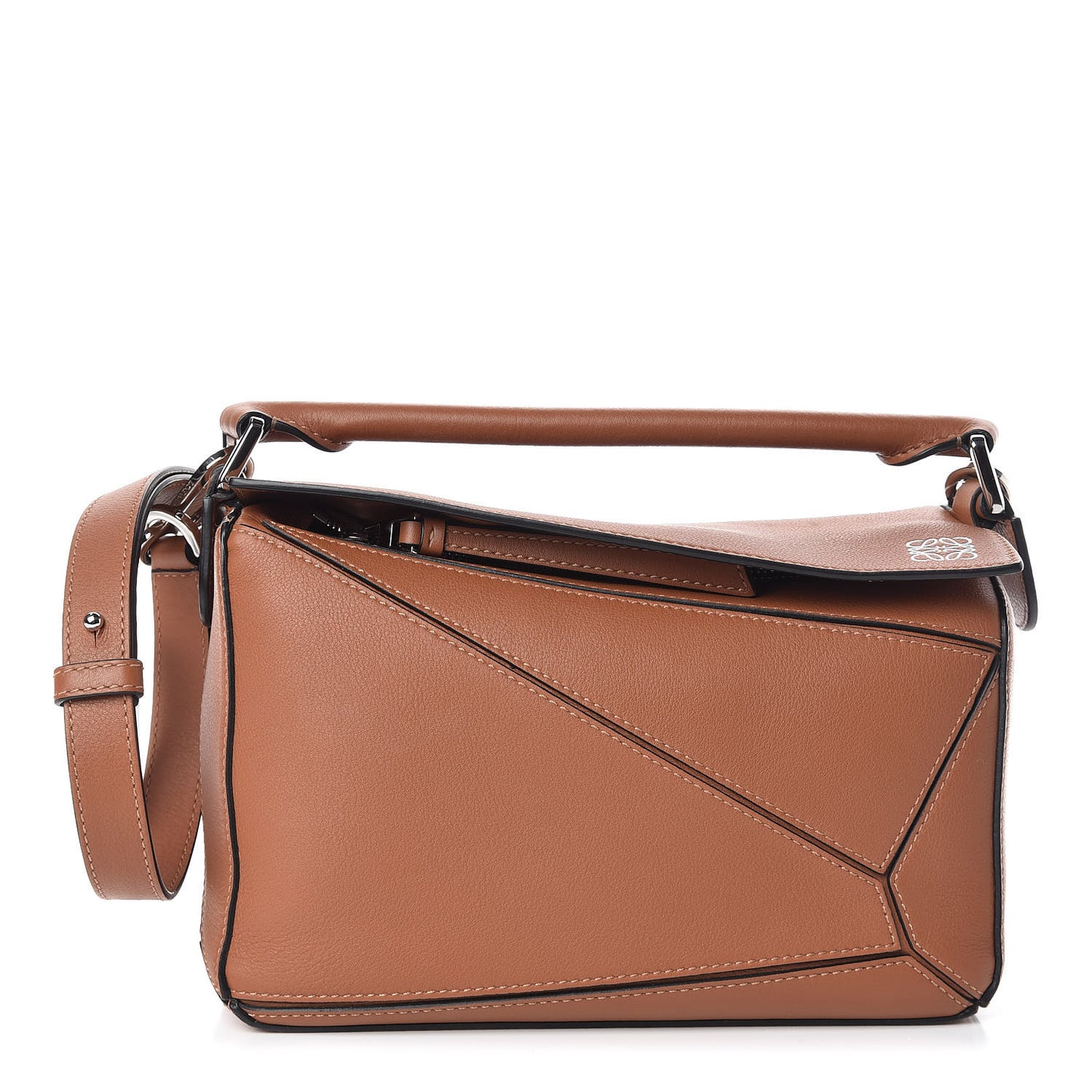 Calfskin Small Puzzle Bag Tan