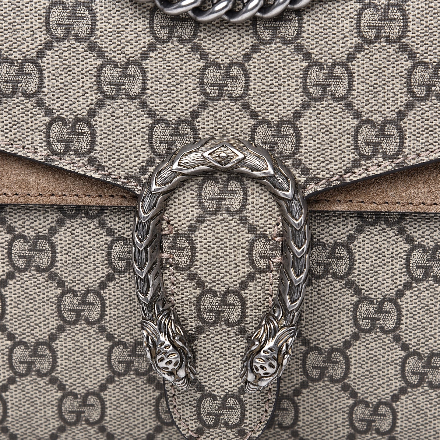 GG Supreme Monogram Mini Dionysus Shoulder Bag Taupe
