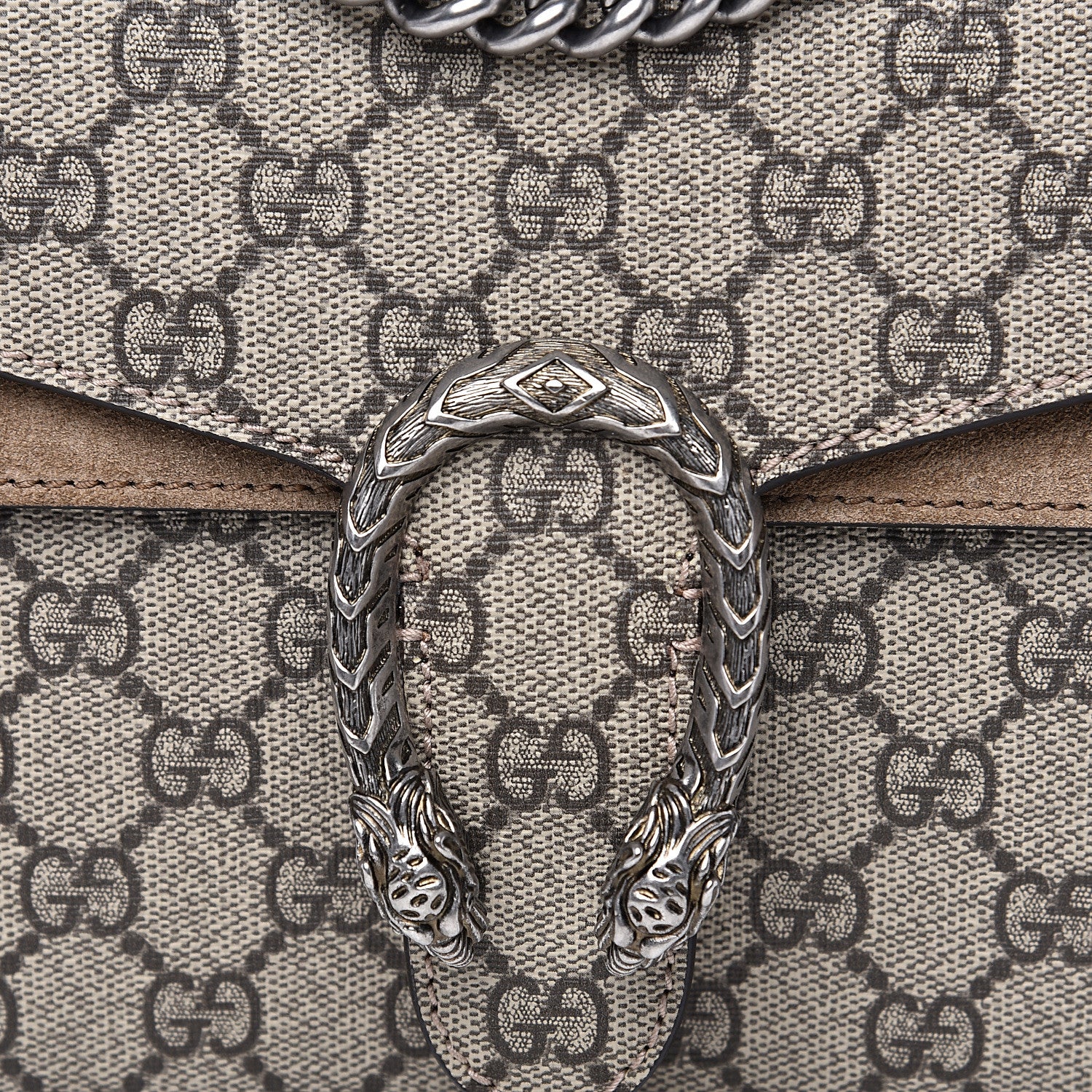 Gucci GG Supreme Monogram Mini Dionysus Shoulder Bag Taupe 12 of 12