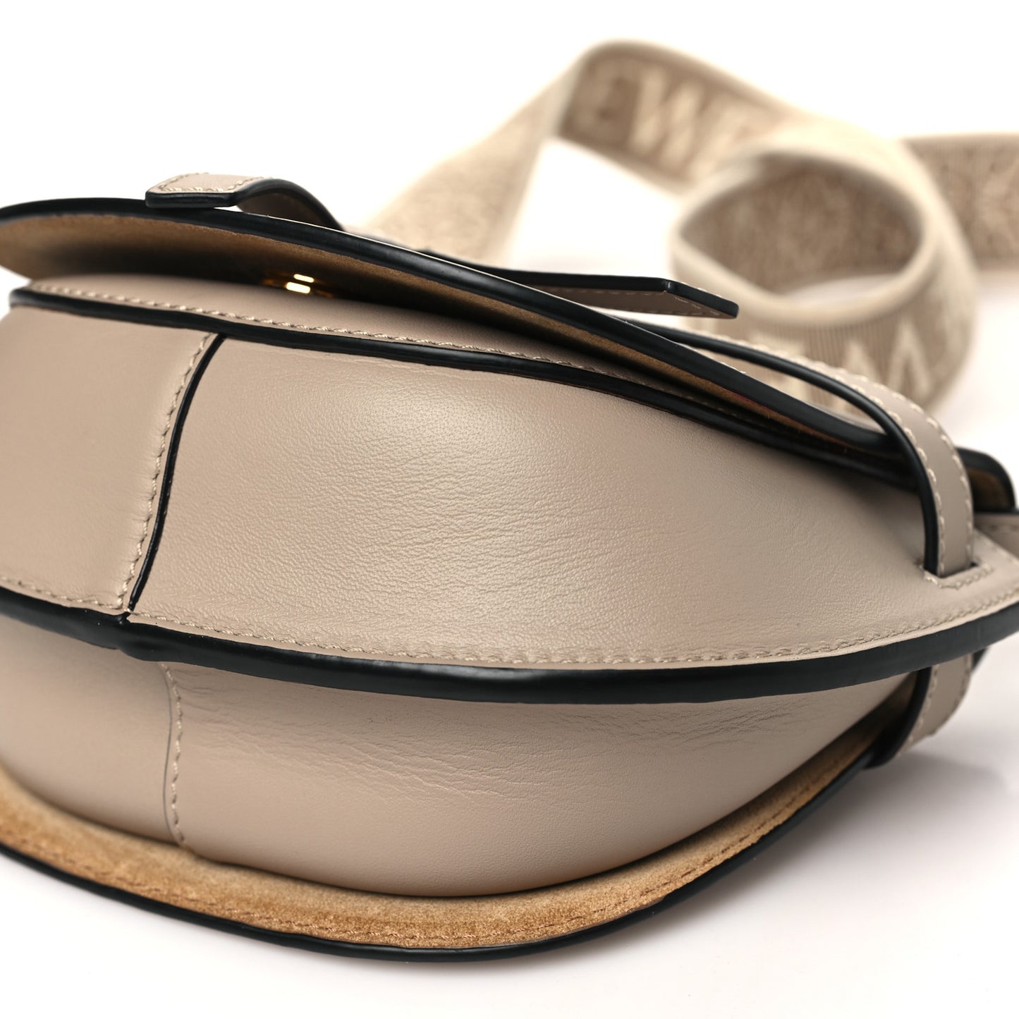 Calfskin Jacquard Mini Gate Dual Bag Sand