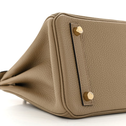Hermes Togo Birkin 25 Beige Marfa 9 of 11