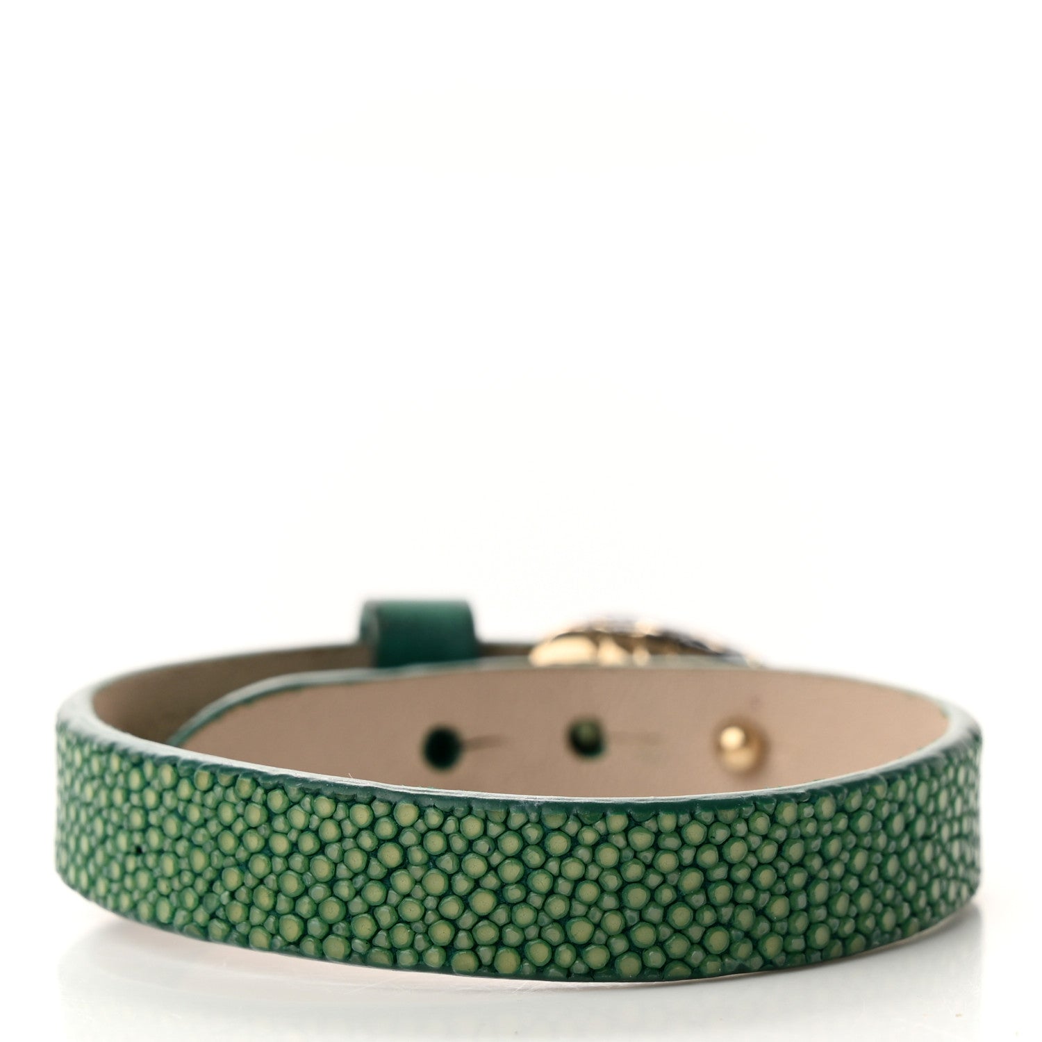Bulgari Galuchat Serpenti Forever Bracelet Green 3 of 7