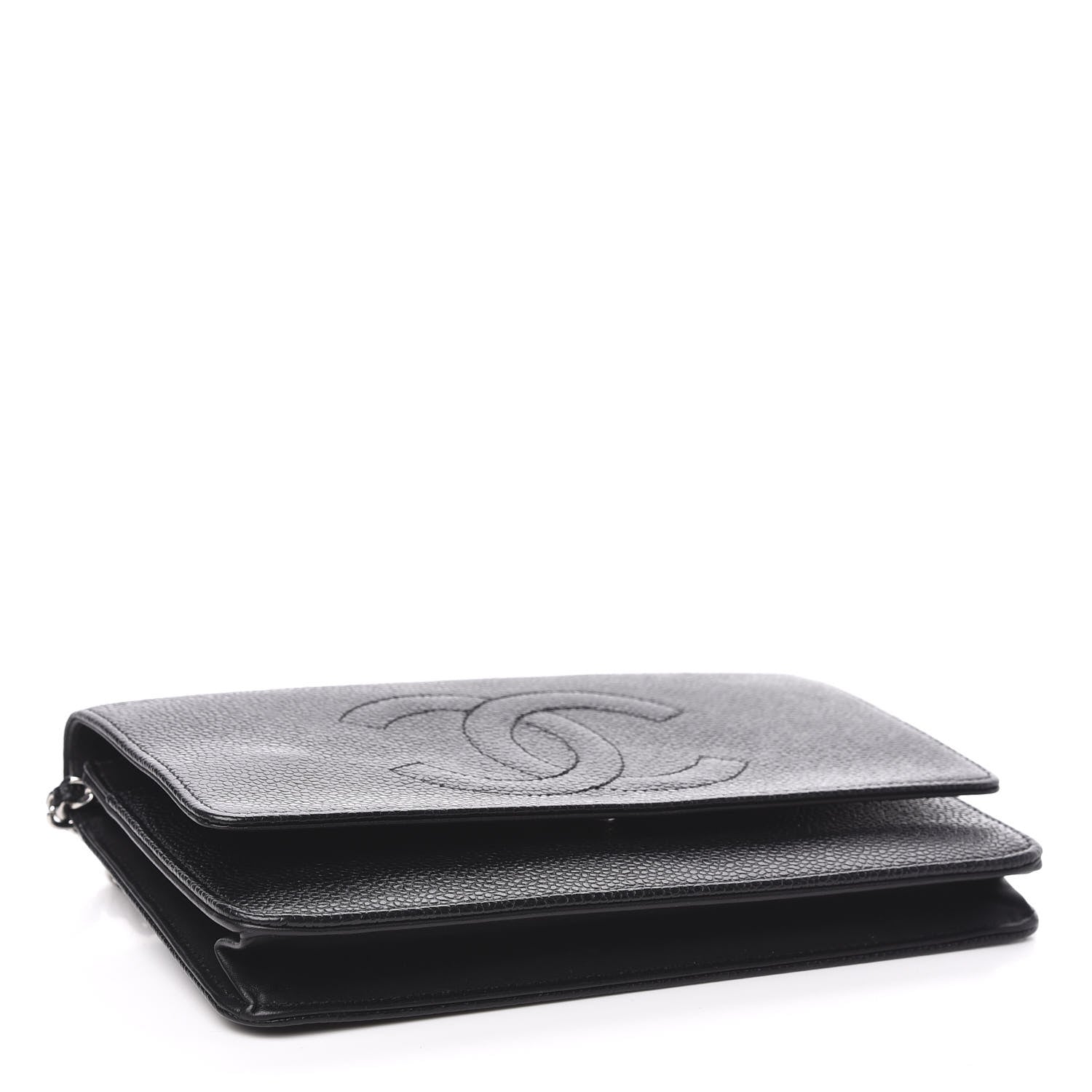 Chanel Caviar Timeless CC Wallet On Chain WOC Black 4 of 15
