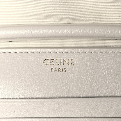 Celine Calfskin Quilted C Charm Belt Bag White 6 of 9