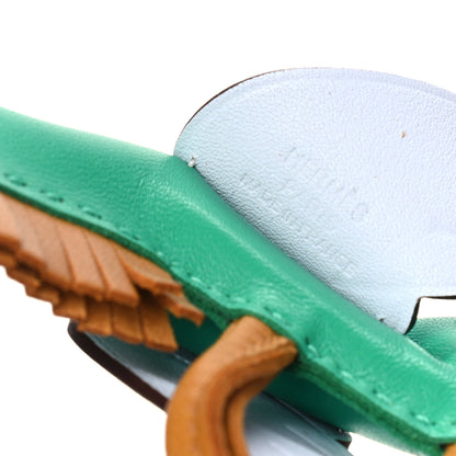 Hermes Milo Lambskin Grigri Rodeo Pegase Horse Bag Charm PM Menthe Sesame Bleu Brume 3 of 4