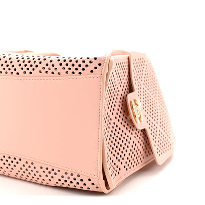 Chanel Perforated Calfskin Small Chanel 25 Handbag Light Pink 10 of 11