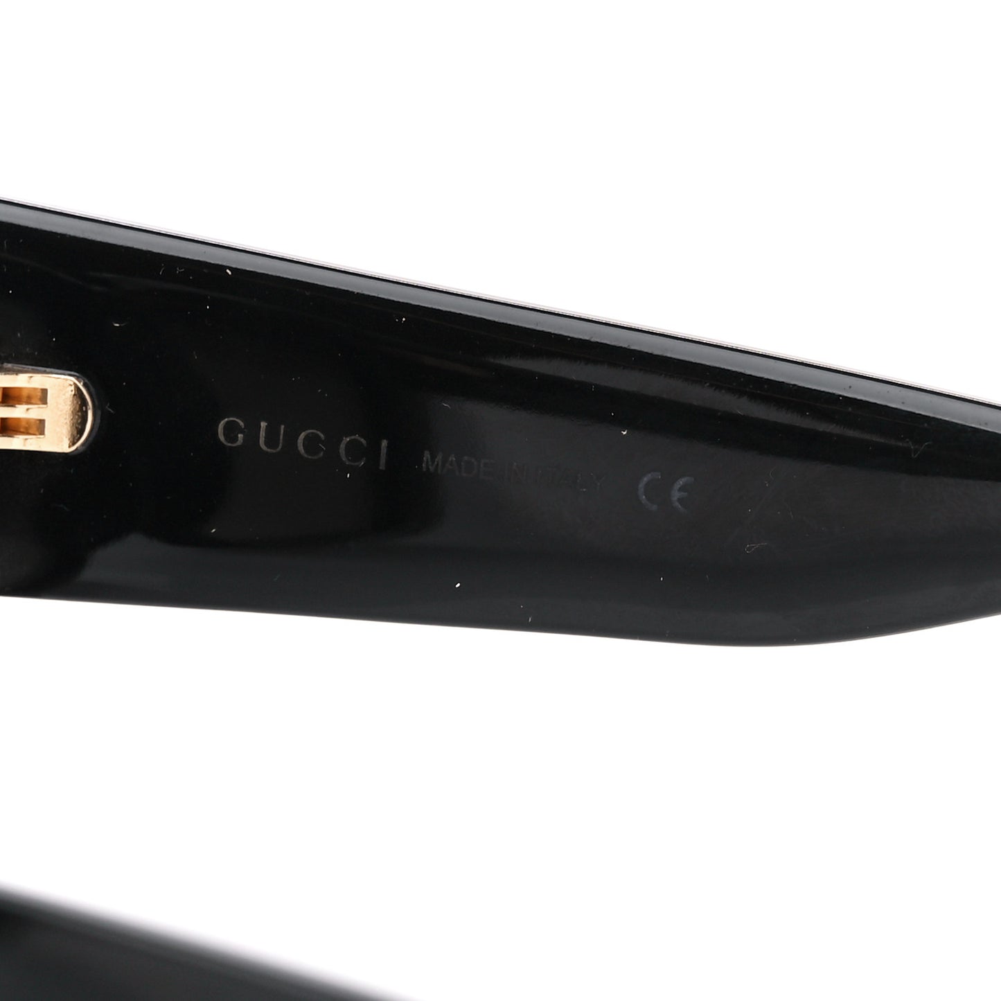 Acetate Square Frame Sunglasses GG0141S Black