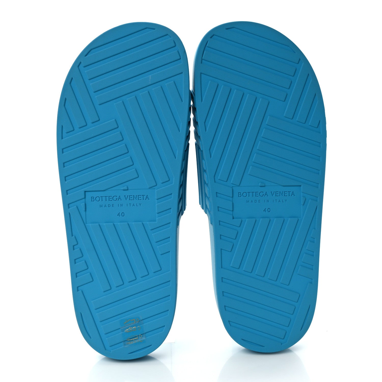 Bottega Veneta Rubber The Slider Mens Sandals 40 Amalfi Blue 5 of 7