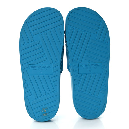 Bottega Veneta Rubber The Slider Mens Sandals 40 Amalfi Blue 5 of 7