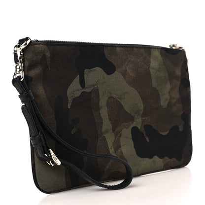 Prada Tessuto Nylon Saffiano Wristlet Mimetico 3 of 9
