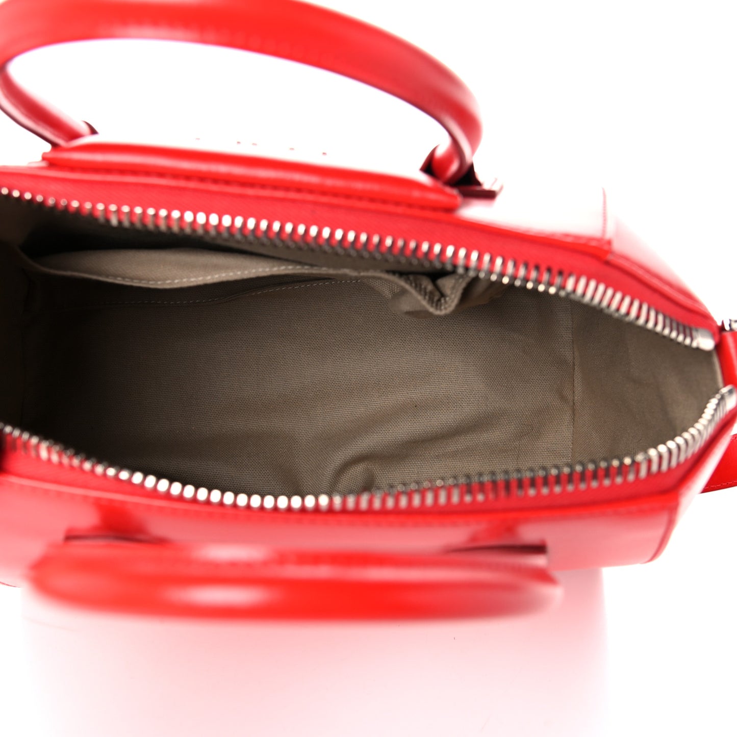 Shiny Lord Calfskin Small Antigona Medium Red