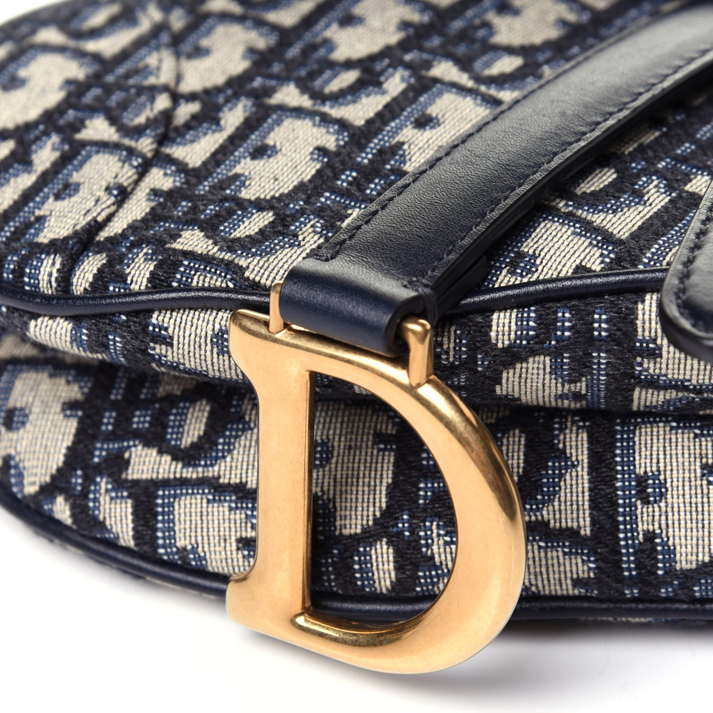 Oblique Mini Saddle Bag Blue