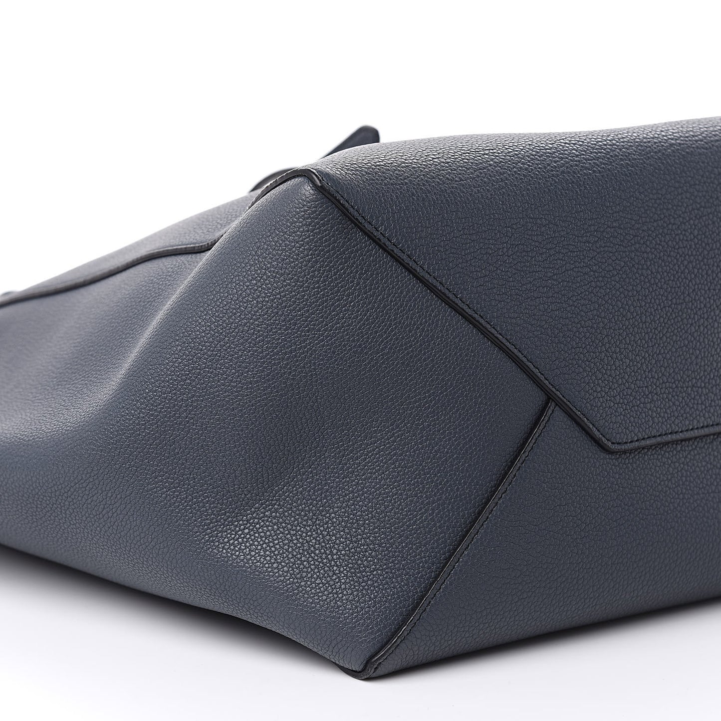 Soft Grained Calfskin Small Belt Cabas Dark Sea