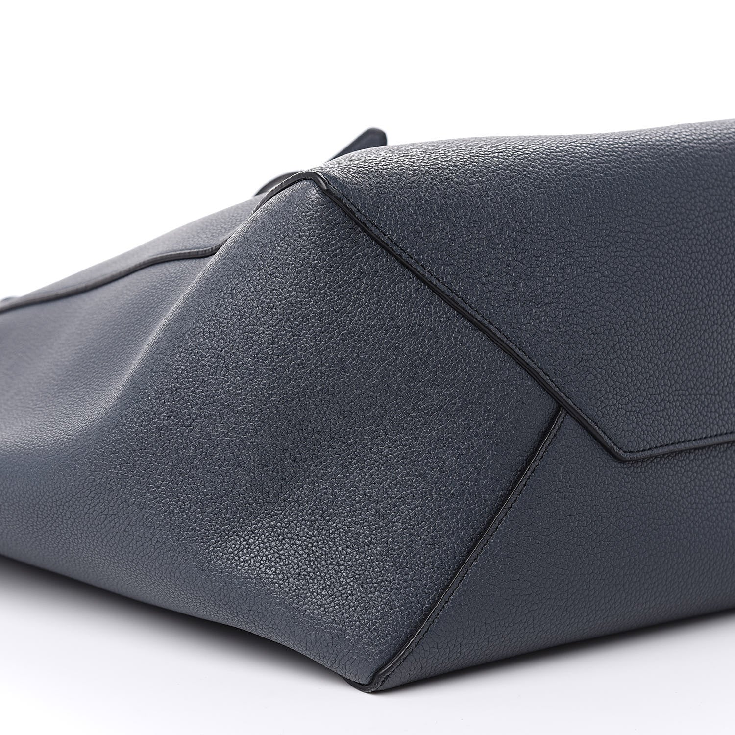 Celine Soft Grained Calfskin Small Belt Cabas Dark Sea 7 of 10