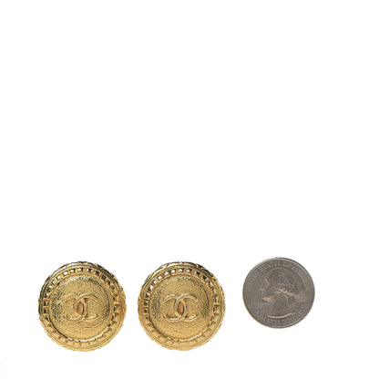 Chanel CC Clip On Earrings Gold 2 of 4