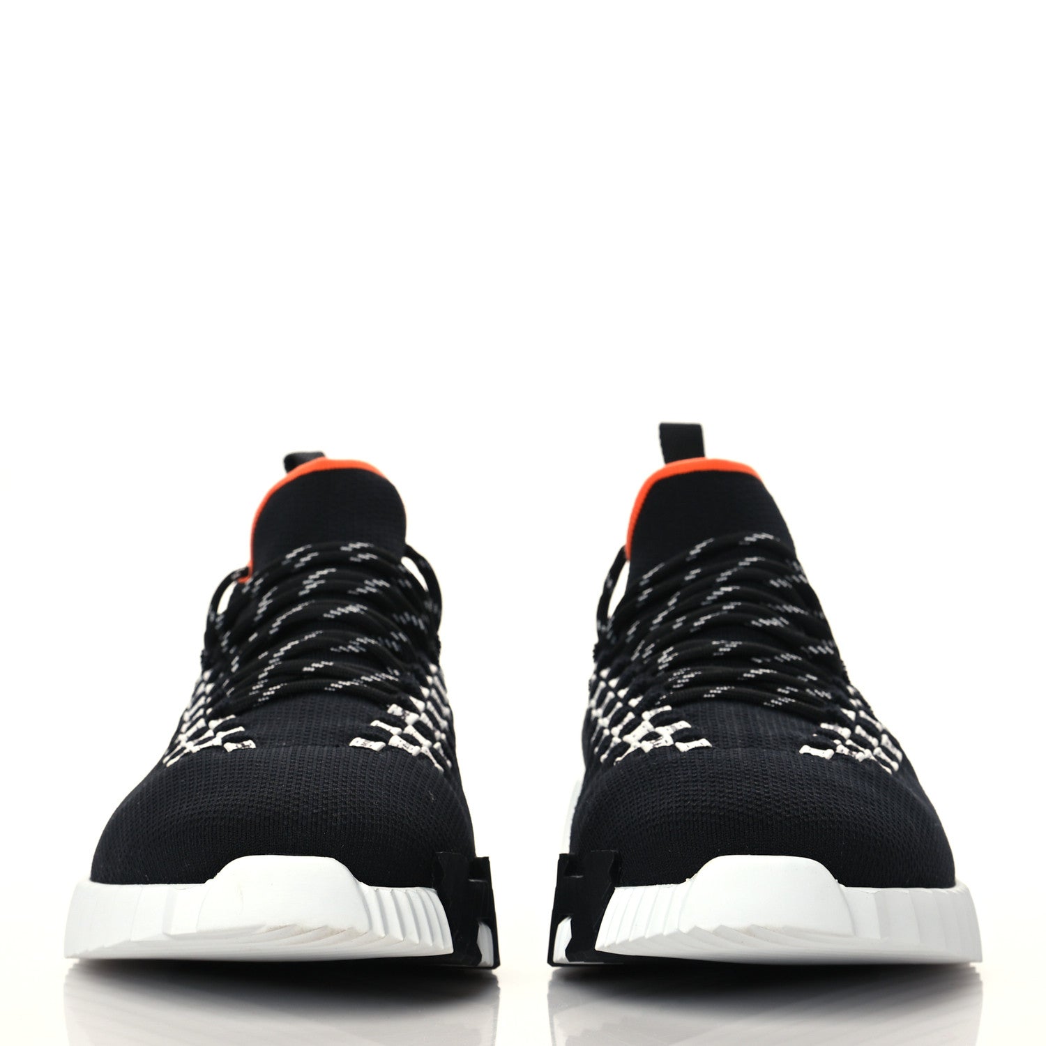 Hermes Flex Maille Bolduc Sneakers 42.5 Black White 2 of 6