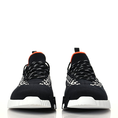 Hermes Flex Maille Bolduc Sneakers 42.5 Black White 2 of 6