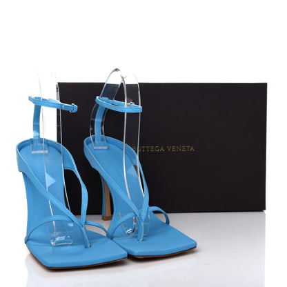 Bottega Veneta Lambskin Stretch Multi Strap 90mm Sandals 40 Sky Blue 10 of 10