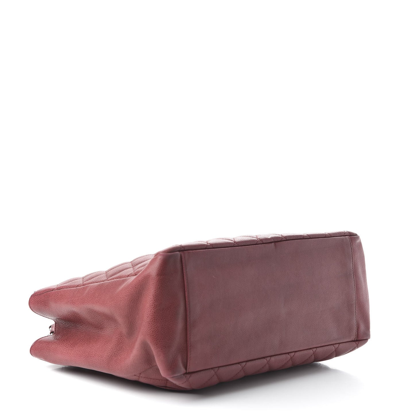 Caviar Quilted Grand Shopping Tote GST Dark Red