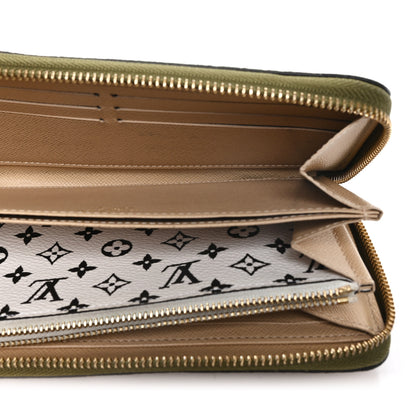 Louis Vuitton Monogram Giant Zippy Wallet Kaki White 5 of 7