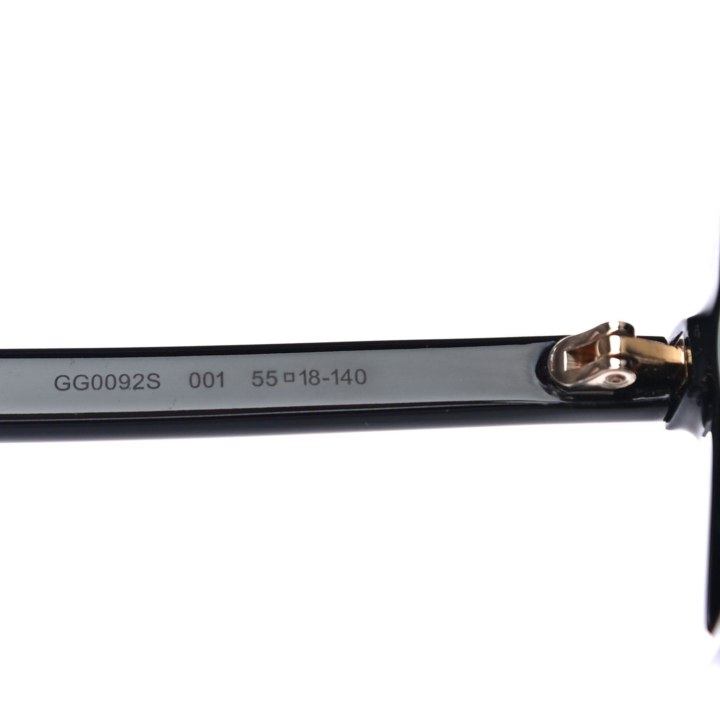 Acetate Square Frame GG0092S Sunglasses Black
