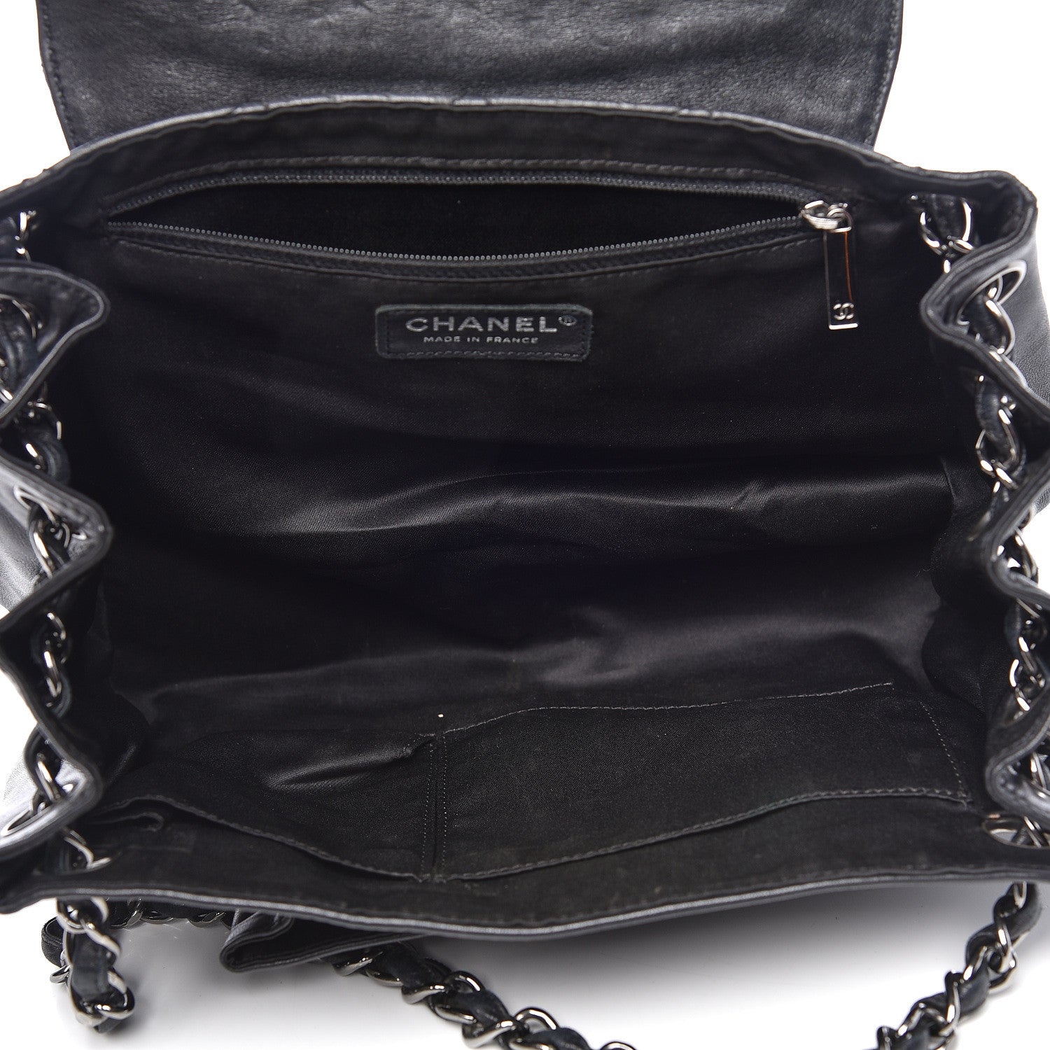 Chanel Calfskin Quilted Frame Flap Black 5 of 12