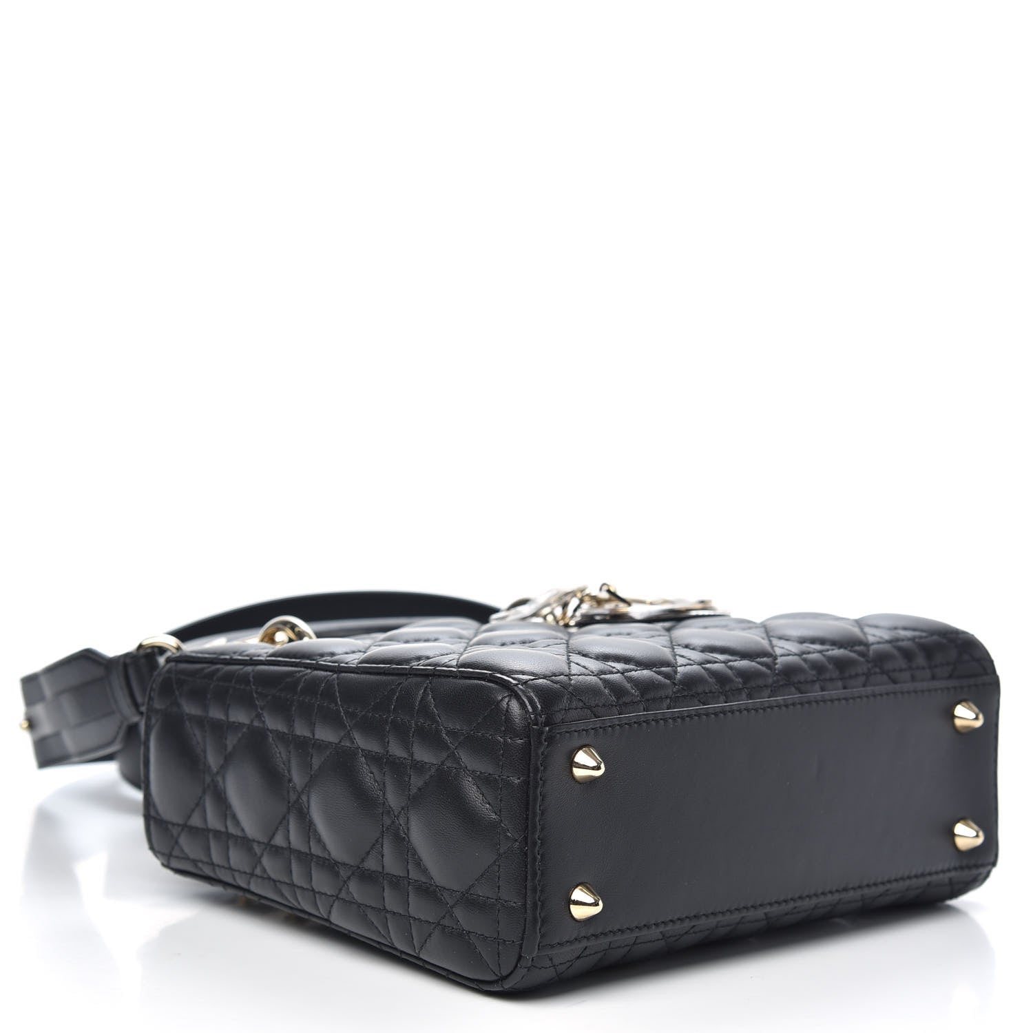 Christian Dior Lambskin Cannage Small My ABCDior Lady Dior Black 4 of 11