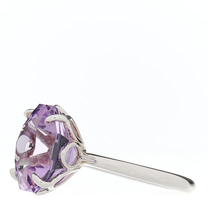 Tiffany Sterling Silver Amethyst Sparklers Octagonal Cocktail Ring 52 6 2 of 4