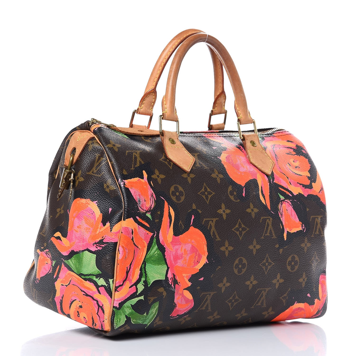 Louis Vuitton Monogram Roses Speedy 30 3 of 19