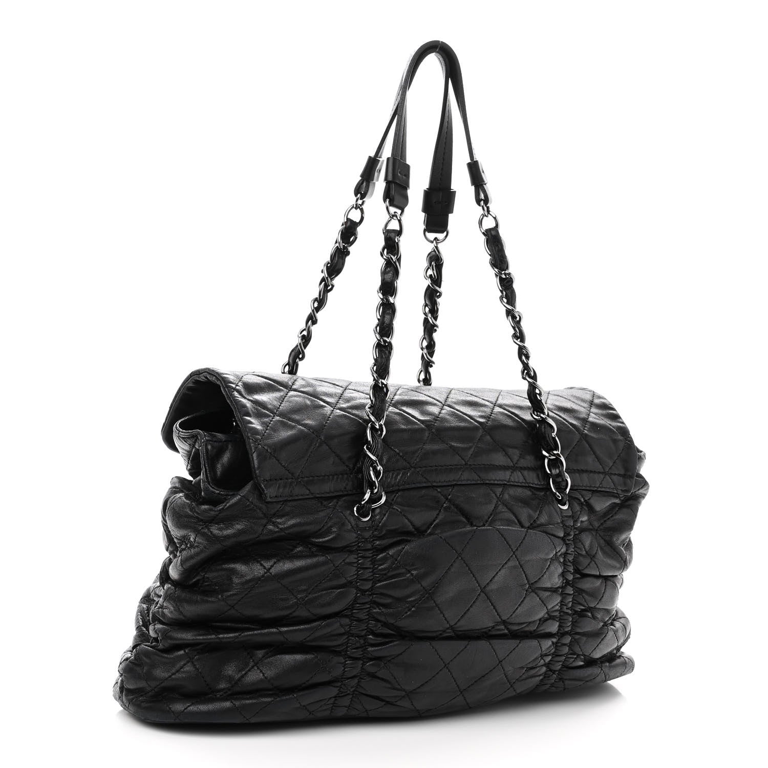 Chanel Lambskin Quilted Sharpei Flap Black 3 of 9