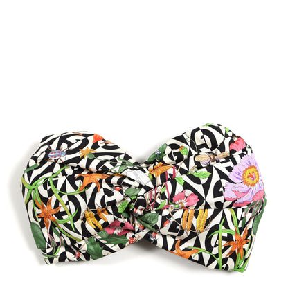Gucci Silk G Rhombus Flora Print Headband M Multicolor 1 of 3