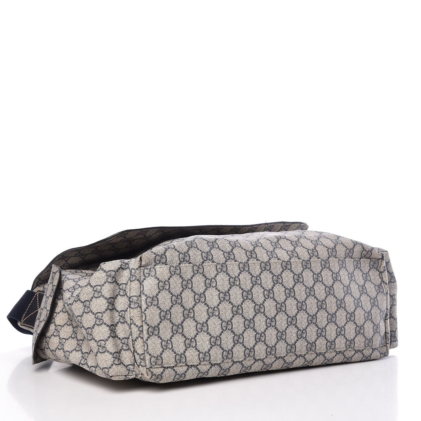 GG Plus Monogram Messenger Diaper Bag Navy