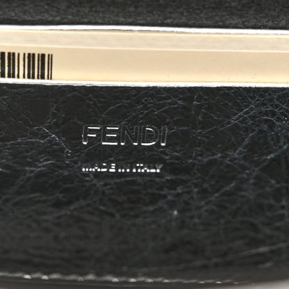 Fendi Vitello Catalan Mirror FF 1974 Embossed Mini Baguette Argento 6 of 9