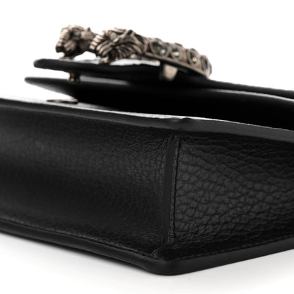 Gucci Calfskin Super Mini Dionysus Shoulder Bag Black 10 of 11