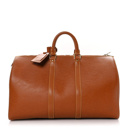 Louis Vuitton Epi Keepall 55 Cipango 1 of 10
