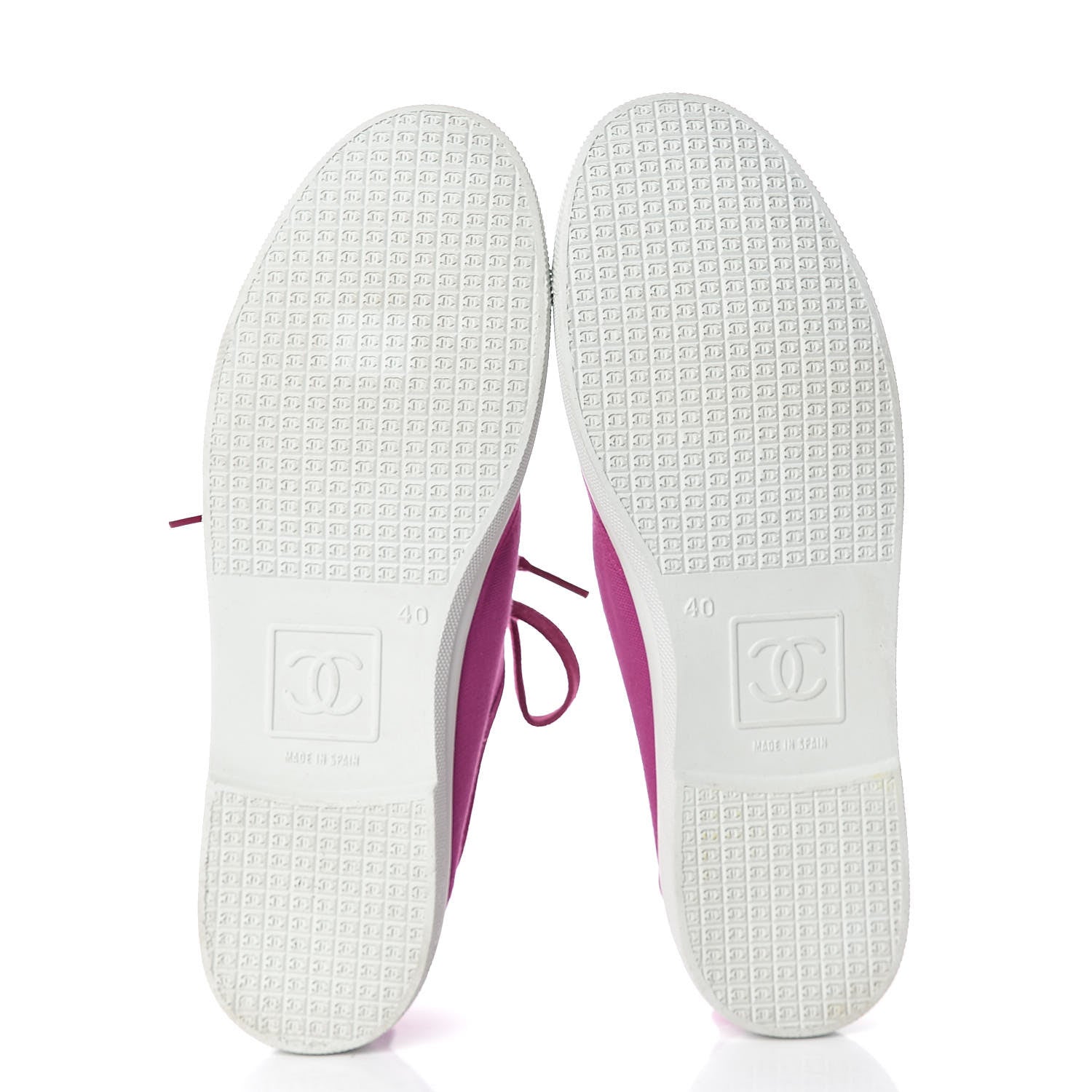 Chanel Fabric Low Top Sneakers 40 Pink 5 of 11