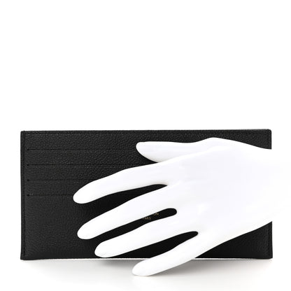 Louis Vuitton Calfskin Felicie Chain Wallet Card Holder Insert Black 2 of 6