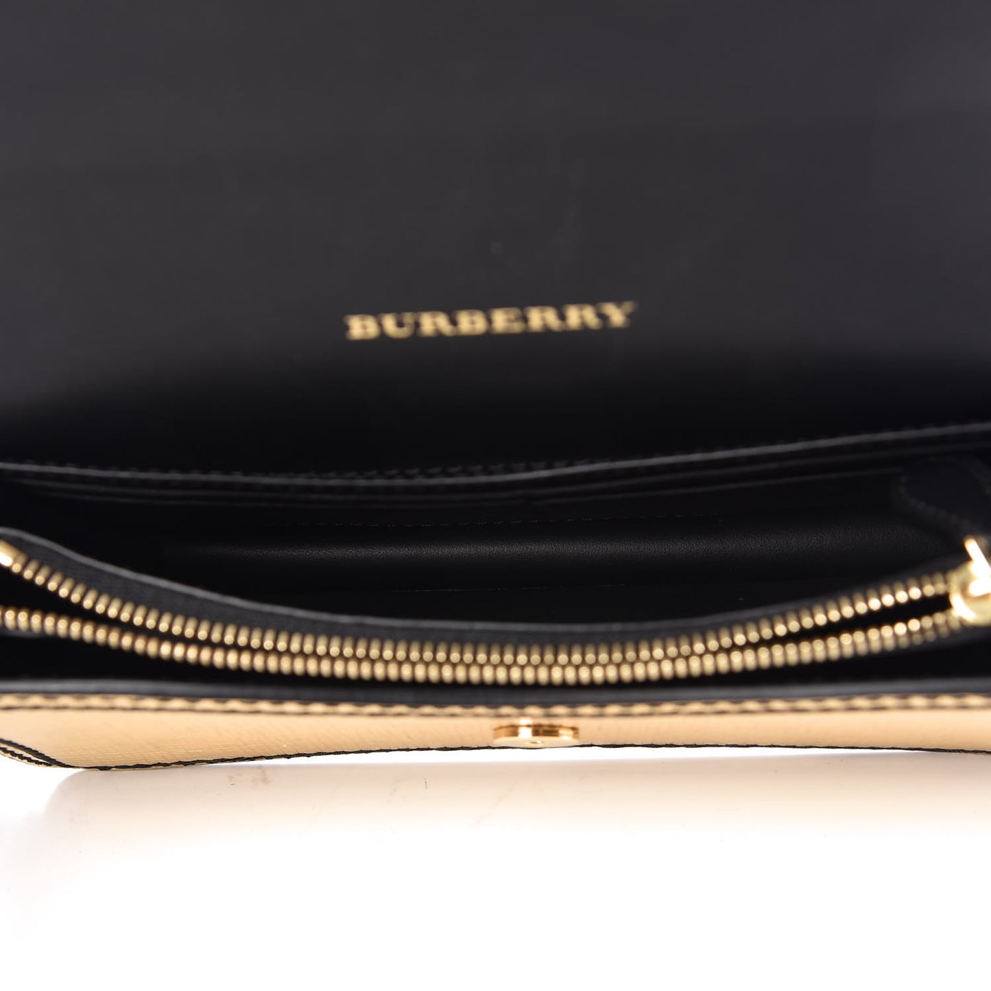 Metallic Calfskin Small Madison Buckle Bag Gold