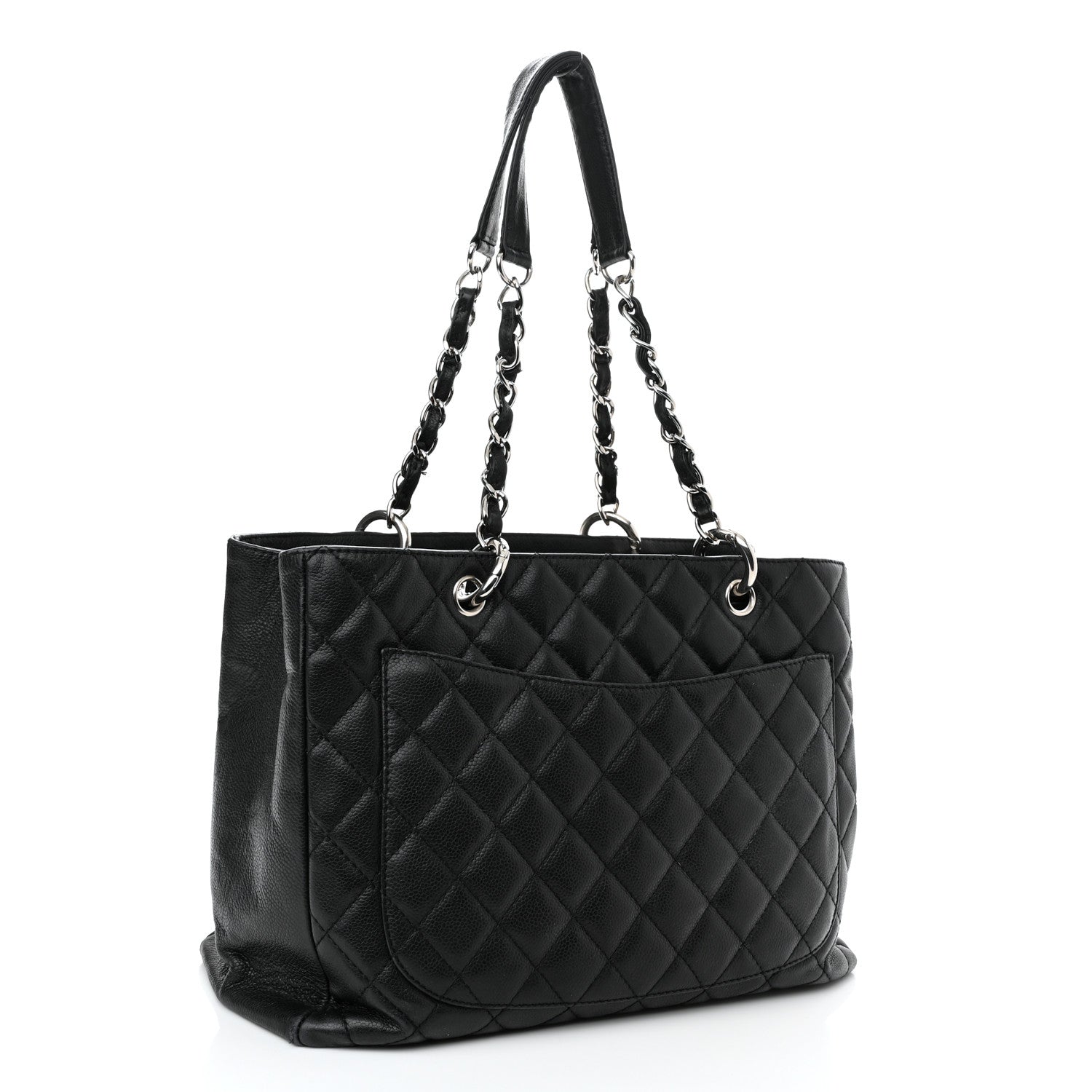 Chanel Caviar Quilted Grand Shopping Tote GST Black 3 of 11