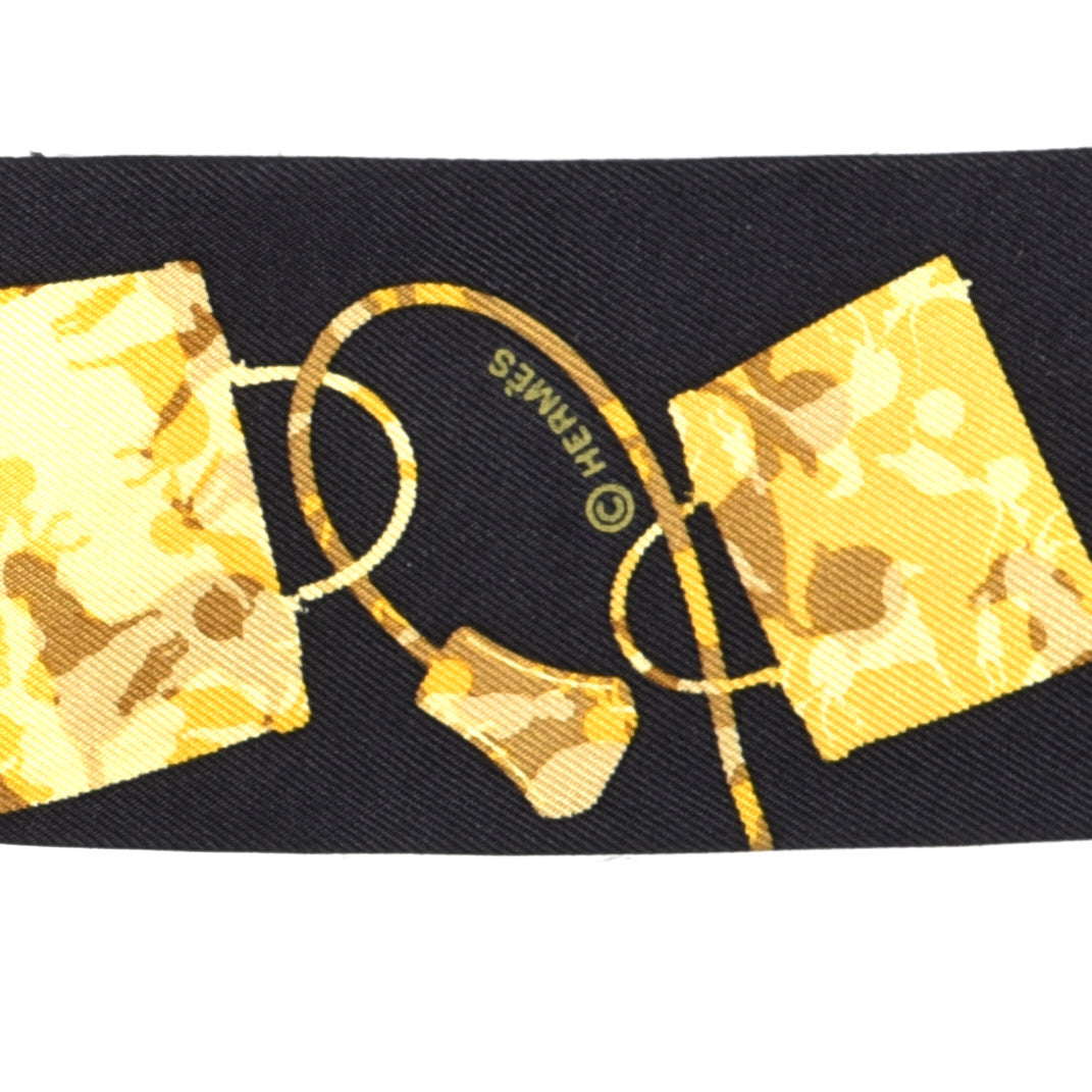 Silk Kelly En Caleche Twilly Black Jaune Citron