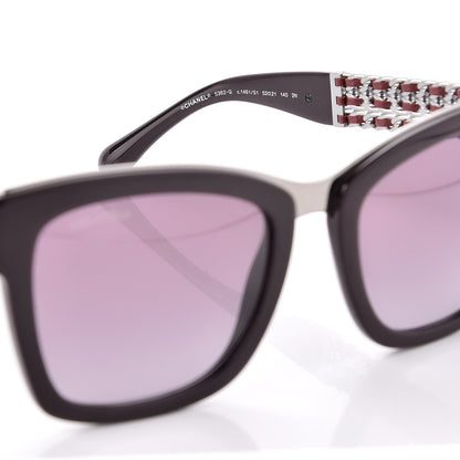 Chanel Square Chain Sunglasses 5362-Q Burgundy 5 of 7