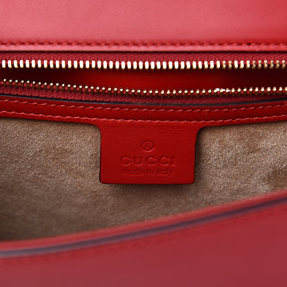 Gucci Calfskin Small Sylvie Shoulder Bag Hibiscus Red 6 of 11