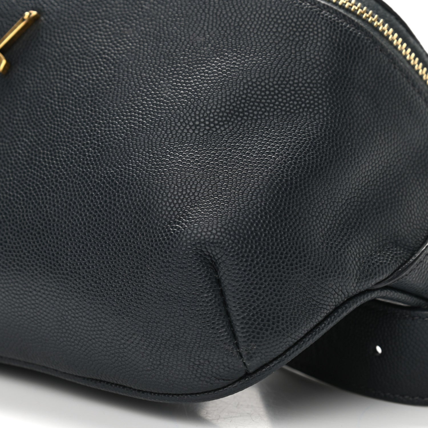 Saint Laurent Grain De Poudre Monogram Belt Bag Dark Smog 9 of 10