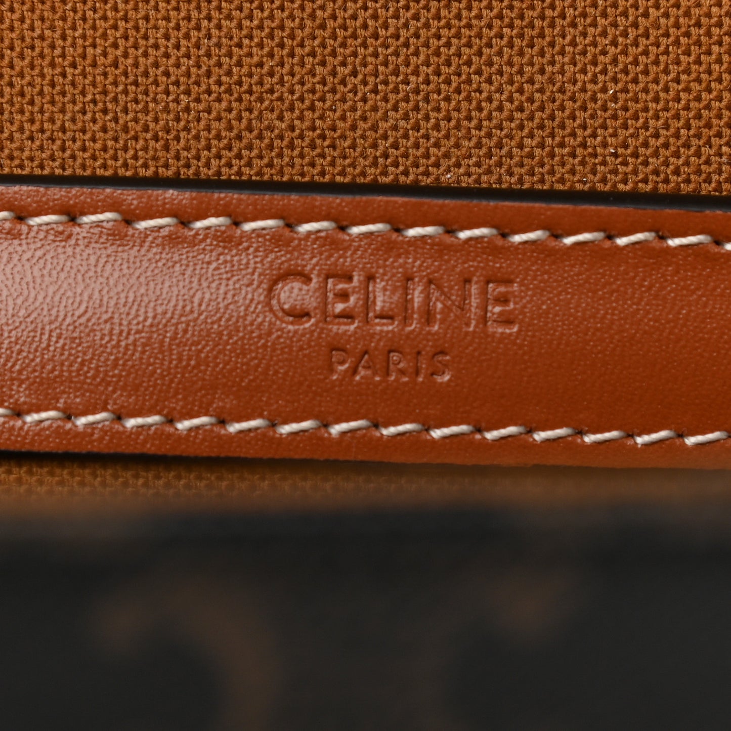 Triomphe Canvas Messenger Folco Bag Tan
