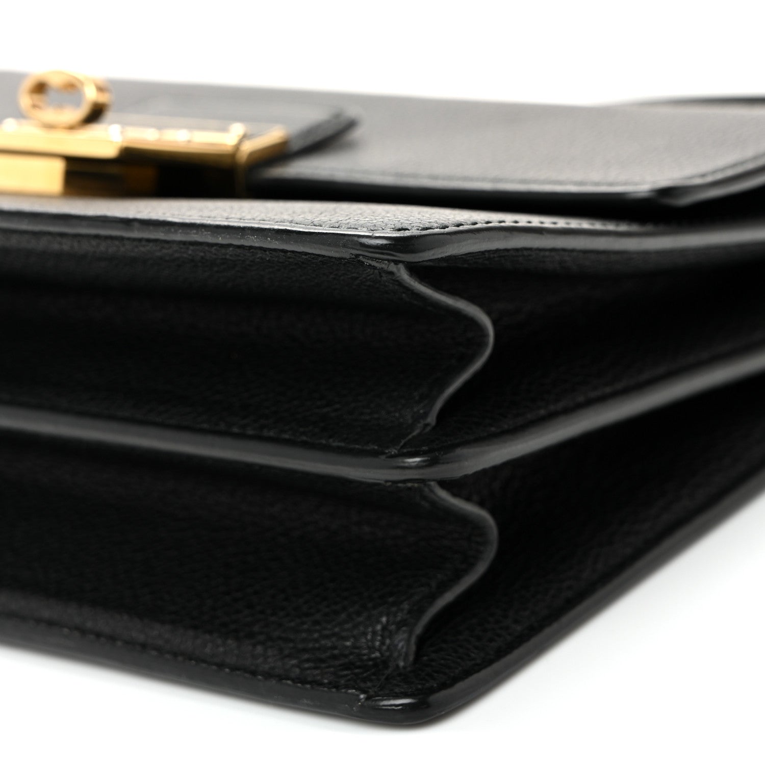 Dolce & Gabbana Grained Calfskin Rosalia Shoulder Bag Black 9 of 9