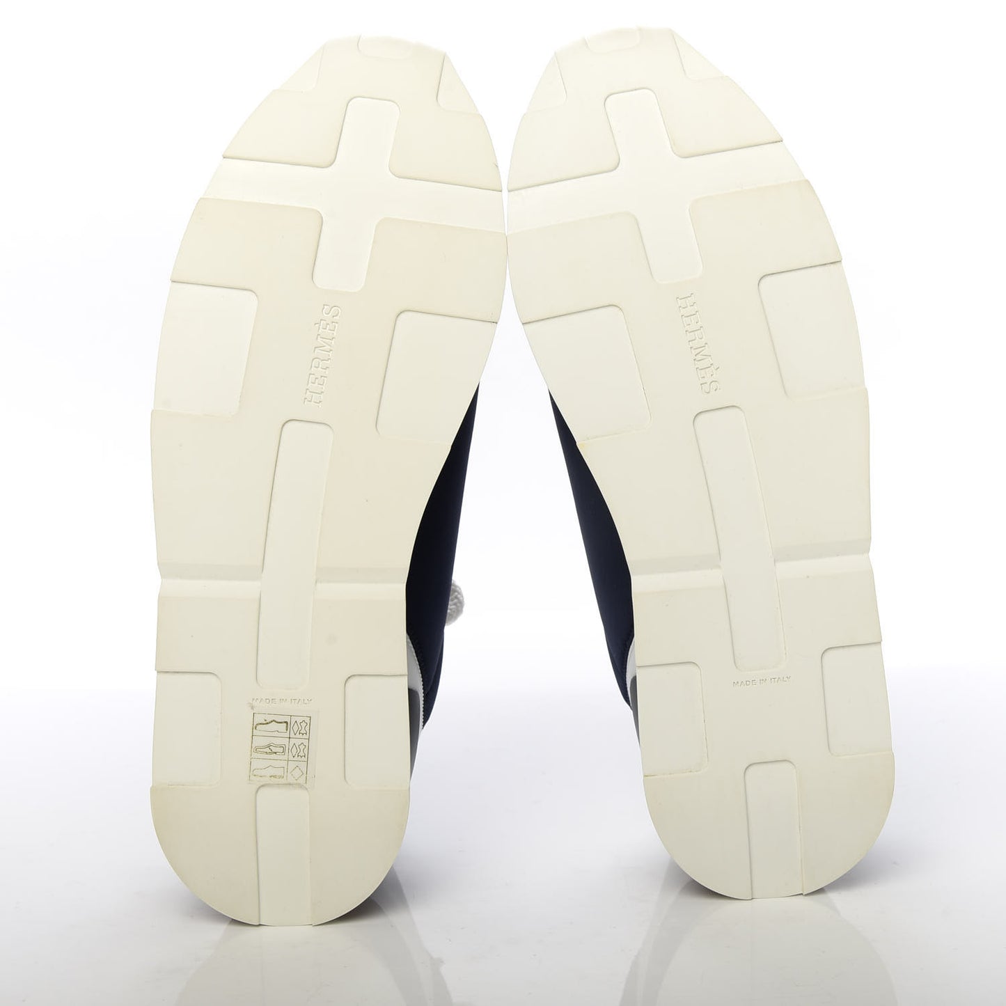 Technical Canvas Calfskin Suede Goatskin Womens Buster Sneakers 40 Marine White